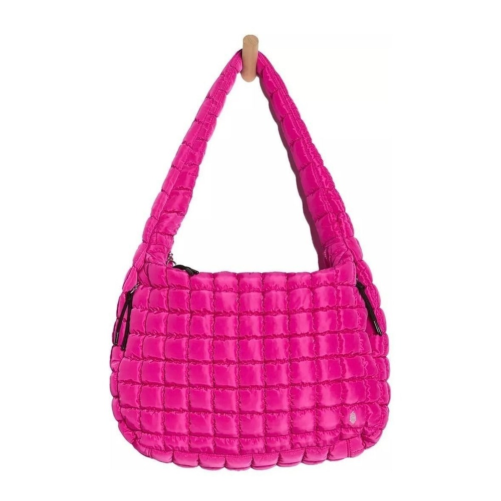 FP Movement by Free People Quilted Carryall Bag Fuschia pink new nwt oversized